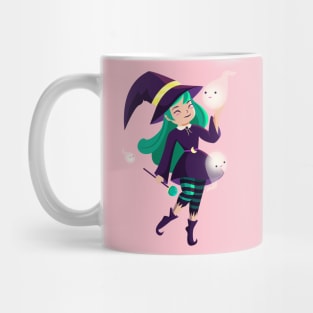 Witch With Ghosts Mug